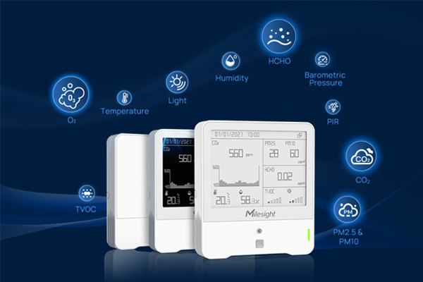 Milesight AM319 – Capteur de qualité de l’air LoRaWAN