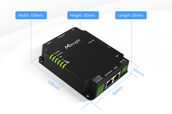 Milesight UR32 – Routeur 4G Wifi industriel 1-2