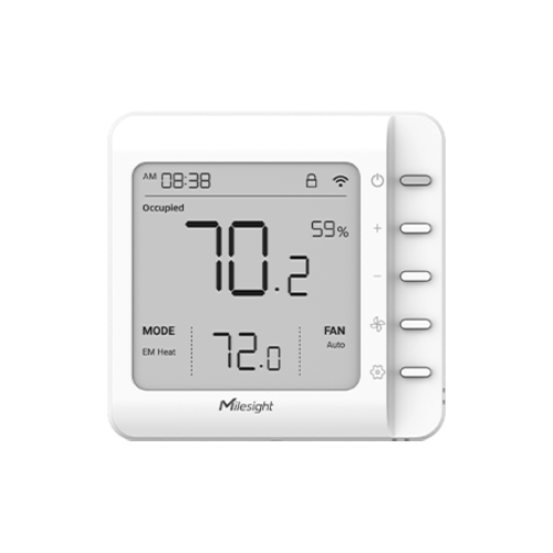 Milesight WT201 - Thermostat intelligent LoRaWAN