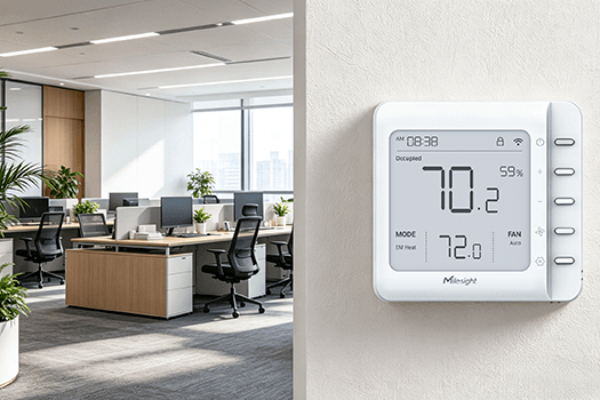 Milesight WT211 - Thermostat intelligent LoRaWAN