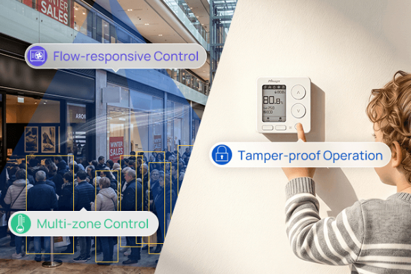 Milesight WT304 - Régulation précise des systèmes Ventilo-Convecteurs (FCU)